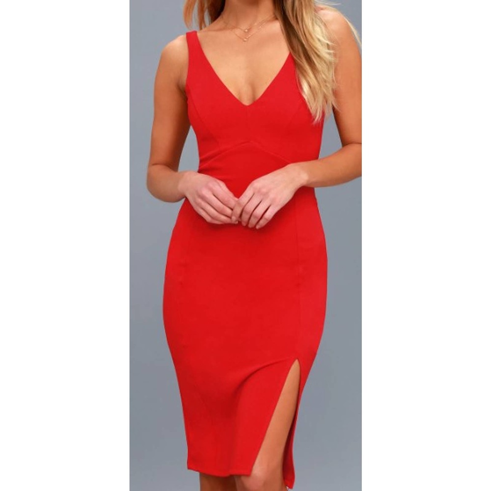 Lulu's Red Sleeveless Dress